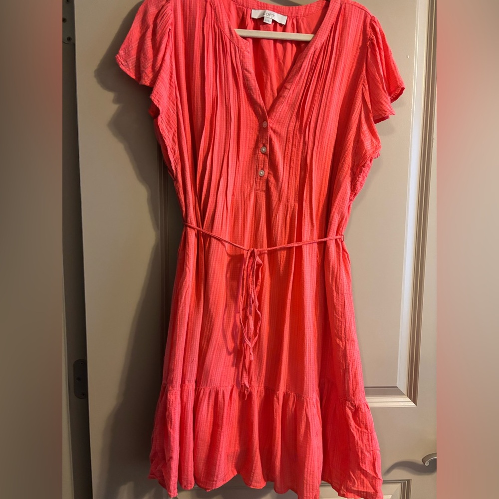 LOFT Coral Mini Dress